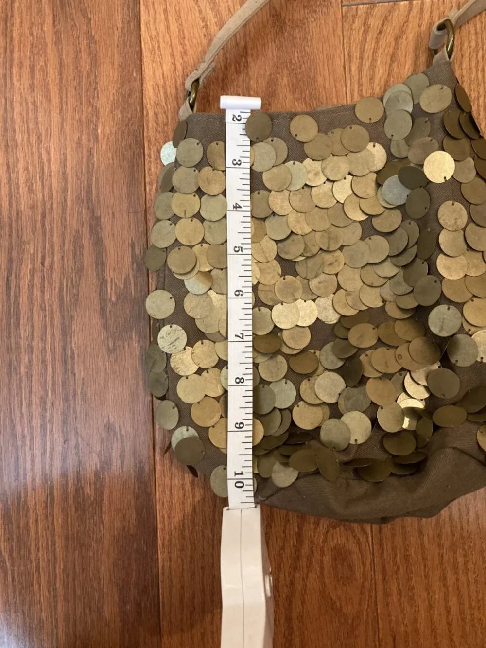 Mossimo Gold Disc hobo bag